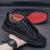 Fashion Latest Men's Fashionable Casual Rivet Board Shoes for Spring and Autumn Breathable and Comfortable Outdoor Sports Shoes Sneakers