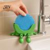 Draining Rack for Kitchen 3D Printed Smiling Face Sponge Holder, Cartoon Character Dish Drying Hollow Diversion Holder with Drainage Design,