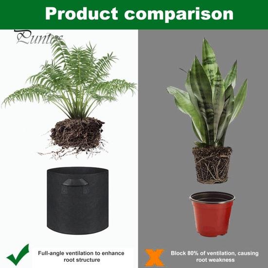 Нетканый мешок для посадки, уличный садовый горшок для растений с усиленными ручками, дышащий мешок большой емкости для выращивания помидоров и картофеля