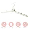 Clothes Hanger Durable Foldable Travel Hanger Space-Saving Windproof Non-Slip Drying Rack for Home Hotel
