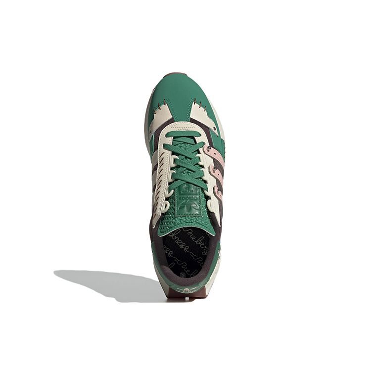Melting Sadness x adidas Retropy E5 Зеленые Унисекс Кроссовки Ночной Бордовый Пастельно-Розовый Чудо-Белый GW6034
