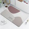 Минималистичный дом Диатомовая земля Ванная комната Абсорбирующий Быстросохнущий Коврик для пола Ковер Ванная туалет Входная дверь Противоскользящий коврик