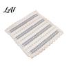Chair Pad with Ties Cotton Linen Ties Square Summer Seat Lace Soft Yarn Trim 15.75" x Breathable Washable Mat for Dining Office Rattan