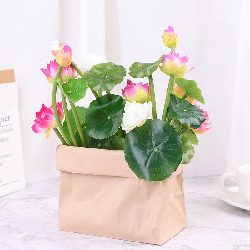 Home Decoration Pond Fish Tank Swing Personal Plastic Lotus