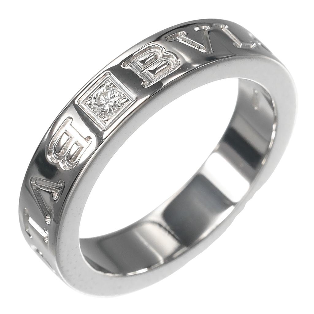 BVLGARI B.ZERO1 Essential Ring Be zero one K18 white gold/diamond #4.7(US Size) 6.3g Women Used