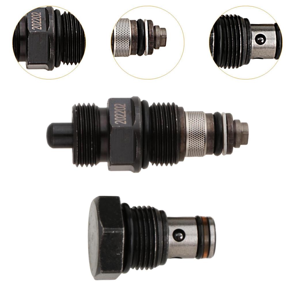 Universal Car Lift Lowering Valve Steel Pressure Relief Unloading Valve Set for Electric Hydraulic Jack Hoist Parts