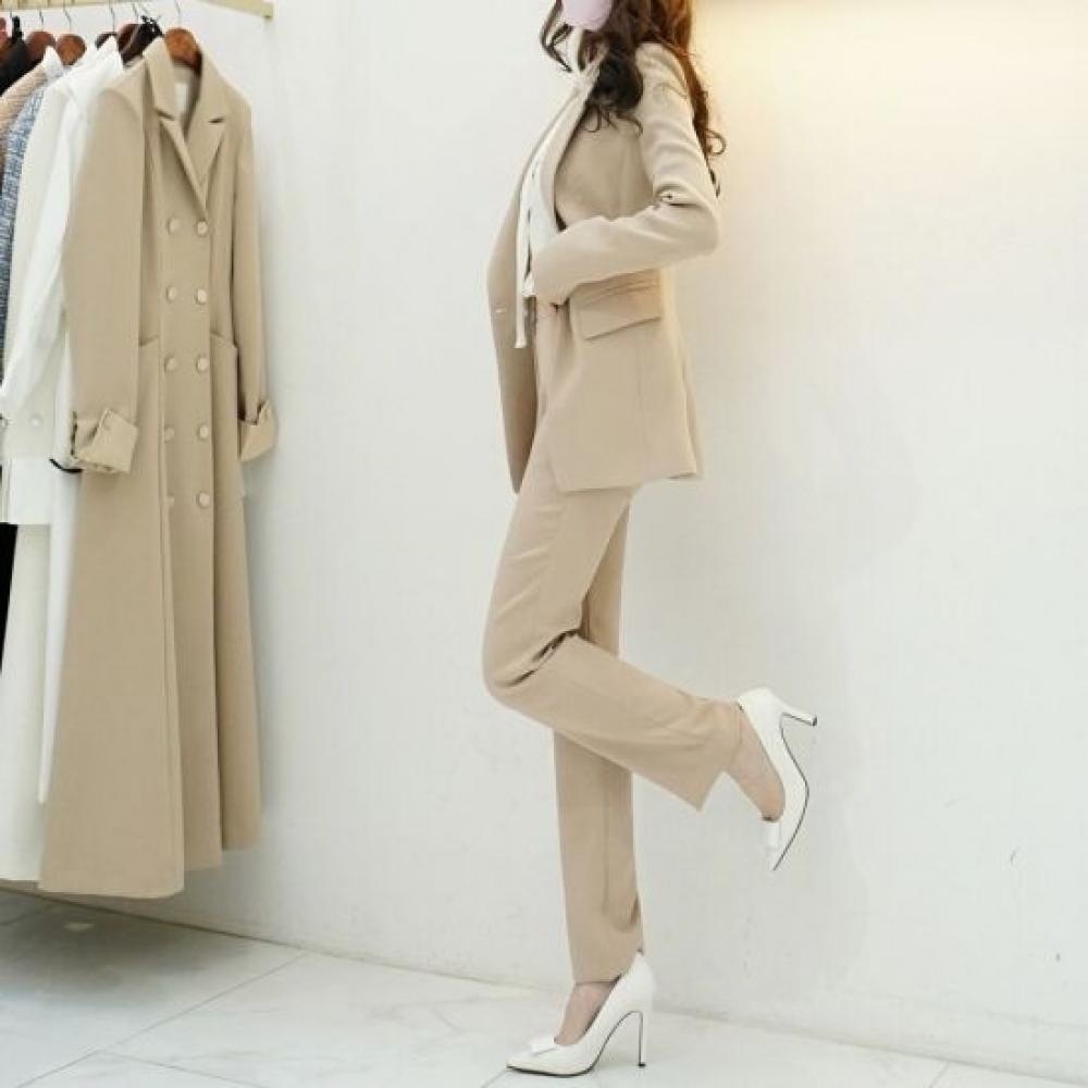 Style Latte Women Slim Straight Spandex Pants Spring Autumn
