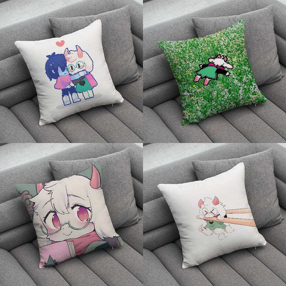 DDeltarune Ralsei Pillow Case Pillowcase Home Sofa Cushions Car Cushions Pillowcover Office Pillowshell Pillow