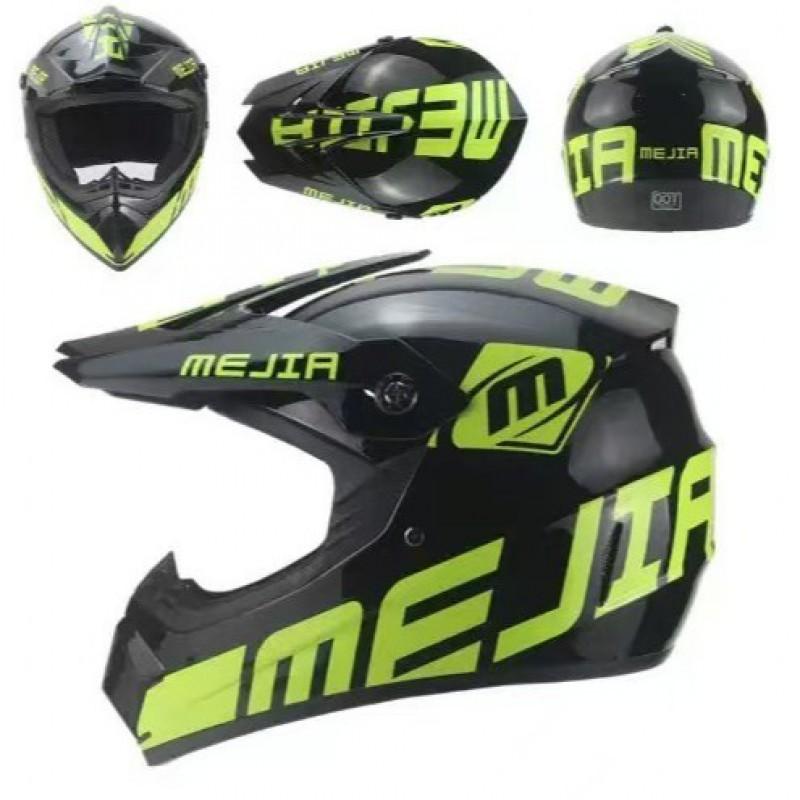 Full Face Motorcycle Helmet Off-Road ATV Dirt Bike Cycling With Visor Gloves Mask EPS Shell S M L XL