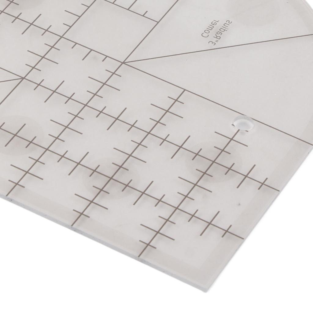 Акриловый швейный изогнутый угловой резак линейка швейная линейка для пэчворка швейный шаблон инструмент для пэчворка своими руками