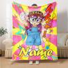 Customiz Name Personality Arale Norimaki Blanket Soft &Warm Sofa Office Bed Travel Lunch Break Blanket, Gift Suitable for All Seasons