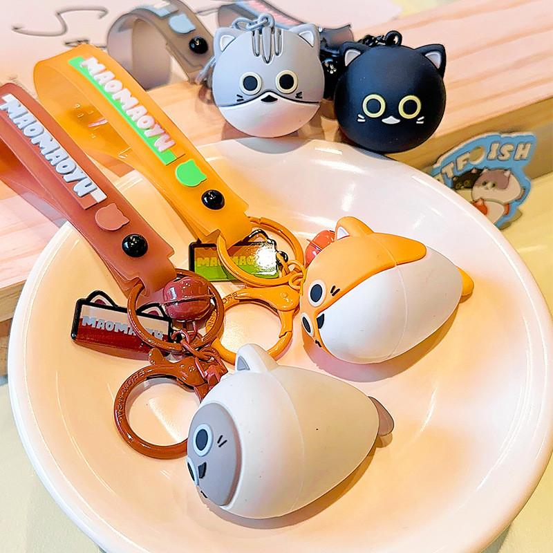 Кот Мультяшный Яркий Рыбка Брелок Игривый ПВХ Материал Идеально Для Кошачьих Подарков Тематический