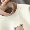 Kids Hoodies Girl Sweatshirt Autumn Long Sleeve Turtleneck T-shirt Children Girls Clothes Bear Applique Winter Girls1-8T Hoodies Top