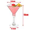 20 Pcs Unbreakable Disposable Wine Glass Clear Goblet Plastic Margarita Glasses  Champagne
