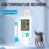 BUL01-T 60 Days LCD Display Data Logger 4400 Points Bluetooth Temperature Recorder TEMP Measurement Disposable Recorder