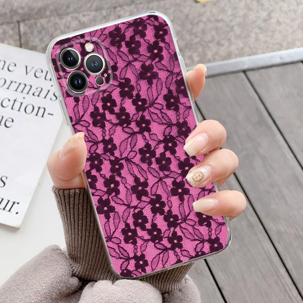 Чехол для телефона в кружевном стиле для крутой девушки, для iPhone 16 15 14 13 12 Mini 11 Pro XS Max X XR SE 6 7 8 Plus, мягкий силиконовый чехол