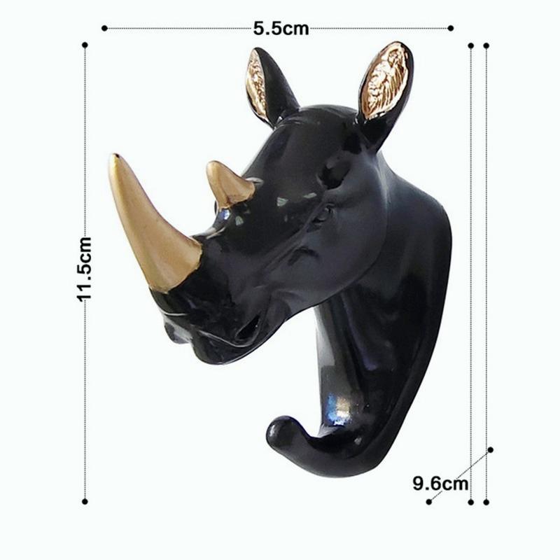 Крючок в виде головы оленя с изображением животных, настенная вешалка, вешалка для одежды, держатель для ключей, декор, ключи, одежда, шляпа, настенная вешалка