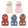 Теплый флисовый жилет с капюшоном для малышей