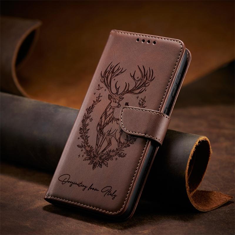 Flip Case for Samsung Galaxy A14 A15 A16 A24 A25 A26 A34 A35 A36 A54 M54 A55 A56 A90 A91 M80S 4G 5G Leather Cover Card Slots Wallet TPU Casing