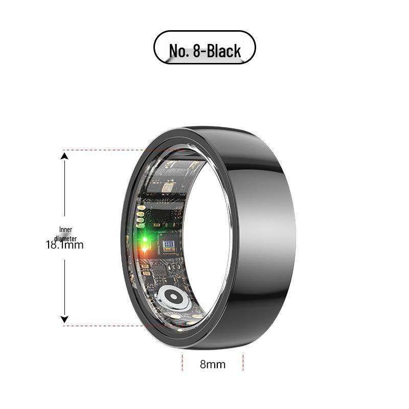 Умное кольцо: Пульс, Кислород в крови, Монитор сна и Водонепроницаемый шагомер