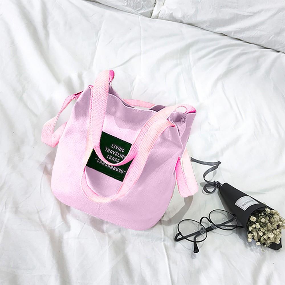 Canvas Shoulder Messenger Bag Student Art Women Shoulder Bag