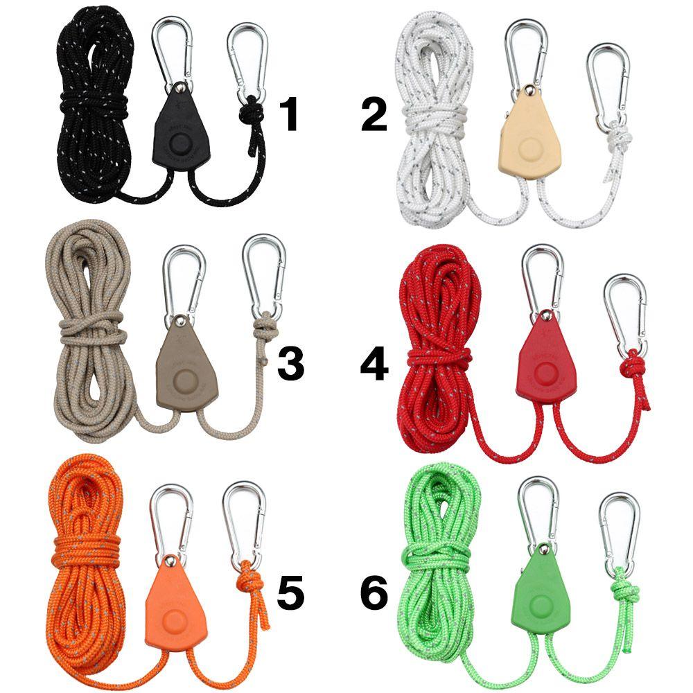 Camping Tool Fixed Buckle Pulley Ratchet Hangers Tent Rope Tensione Adjustable Rope Fastener