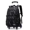 Школьные сумки на колесах Рюкзак-тележка для мальчика Дети Студент Рюкзак на колесах Тележка Сумка для книг Дорожная тележка-рюкзак Багаж