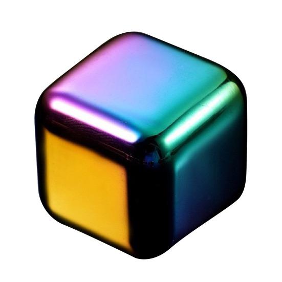 Камни для виски из нержавеющей стали Многоразовые охладители для напитков Не разбавляют и можно мыть в посудомоечной машине Металлические кубики льда для виски Охладитель для вина Инструмент для бара