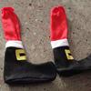 4/8 Pcs Christmas Chair Leg Covers Santa Claus Elf Boot Design Table Legs Socks Dining Chair Slipcover Furniture Feet Covers for Xmas Party