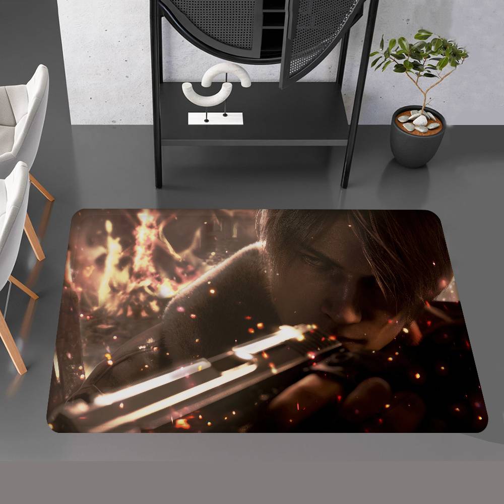 Game Character L-Leon S-Scott K-Kennedy Entrance Door Mat Nordic Style Home Doormat Bathroom-Toilet Mats Bedroom Hotel