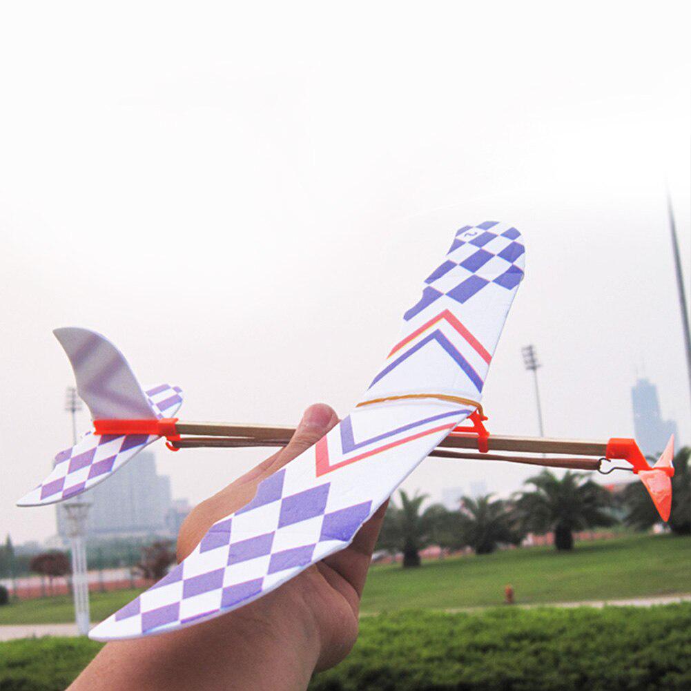 Rubber Band Airplane Novel Jet Glider Model Airplane Boys" Learning Machine Science Toys