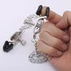 Metal Adjustable Nipple Clamps- Bondage&Flirting Gadgets for Women,Erotic Breast Tweezers with Chest Clip for Adult SM Games