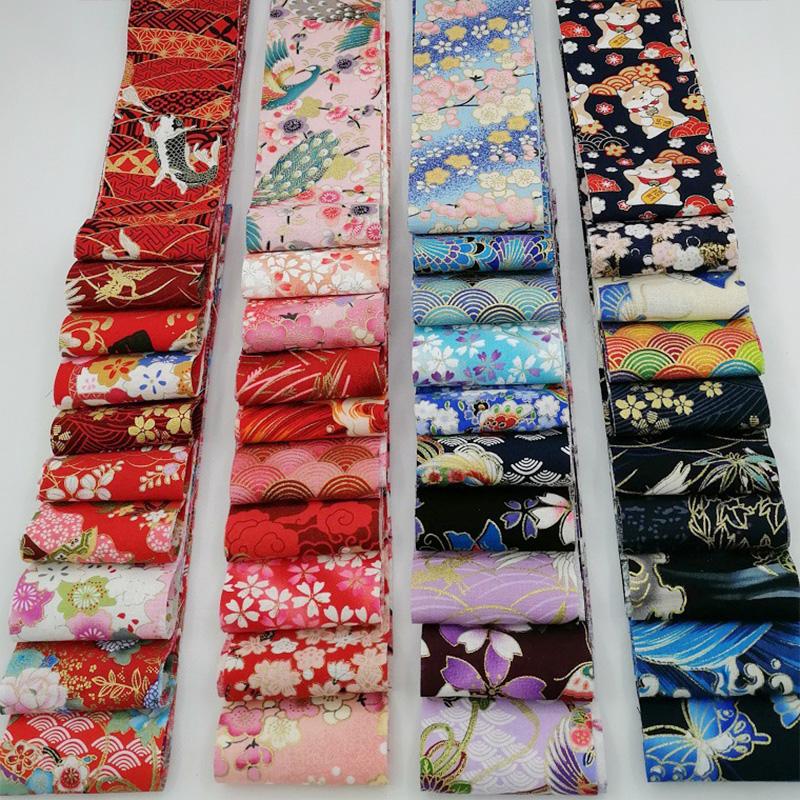 40 шт. полосок ткани желе для пэчворка, шитья, квилтинга, материал для обертывания, японская ткань для рукоделия, хлопковая ткань