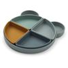 Liewood Baby Tableware Silicon Divider Plate Baby Weaning Food Silicon Plate Baby Plate Kids Plate LIEWOOD Arne Divider Plate Mr Bear Blue [LIEWOOD