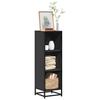 VidaXL Bookcase Black 33.5x33x107.5 Cm Engineered Wood, Bookcase, Room Divider, Divider, Cabinet 849154