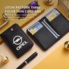 BBFU3 Для автомобиля Opel Кошелек с узором "ли Чи" Деловое двустворчатое портмоне для кредитных карт Astra G H J K F Corsa D Zafira B Insignia Mokka Regal