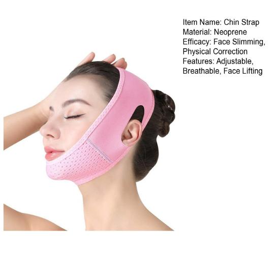 V-образный ремешок для подтяжки лица, регулируемый дышащий ремешок для похудения щек, эластичная лента для подтяжки кожи лица во время сна, женский пояс для коррекции фигуры