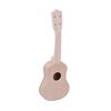 21 Inches Unfinished DIY Ukulele Ukelele Uke Kit Basswood Body & Neck Plastic Fingerboard & Bridge Nylon String for
