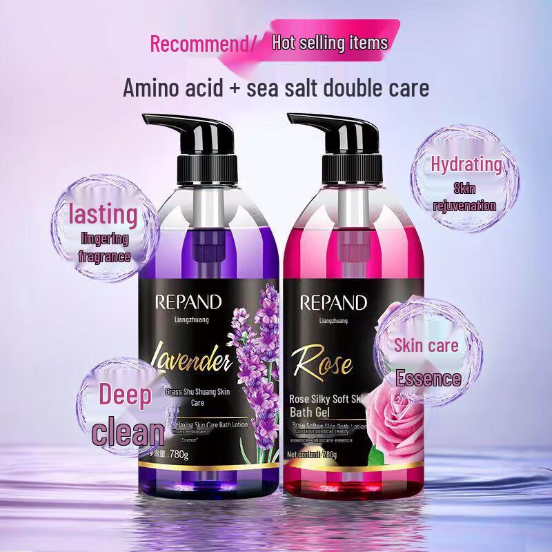 Шелковистый гель для душа Liang Zhuang Rose