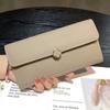 2024 Long Women Wallets Genuine Leather Cowhide Clutch Bag High Capacity Ladies Purses First Layer of Cowhide Flower Hasp Billfold
