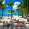 Кокосовые фрески Пляжные обои Обои с тропическим пейзажем для спальни мальчика девочки Гостиная 3d Пляжные обои Домашний декор