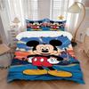 3 шт. Постельное белье Disney с дизайном Микки, Включает пододеяльник и наволочки, Подходит для всех сезонов F061