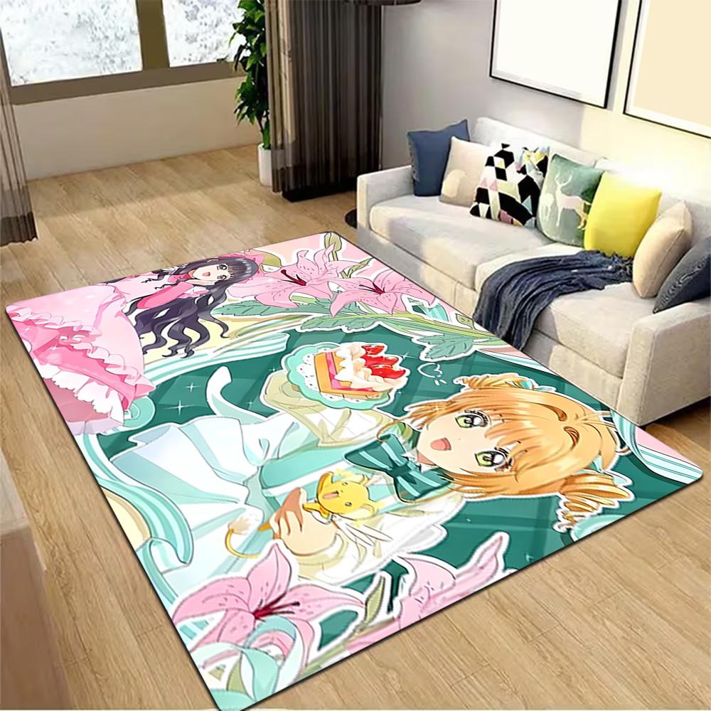 Аниме Cardcaptor Sakura Косплей Костюм Набор Украшение, Ковер, Гостиная, Спальня, Нескользящий, Квадратный ковер