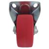 Fixed wheel castor 80mm 150kg FPPU 0801 RED polyurethane