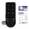 Touch Digital Password Keypad Cabinet Lock 20mm Black Electronic Anti Theft Drawer Deadbolt Lock