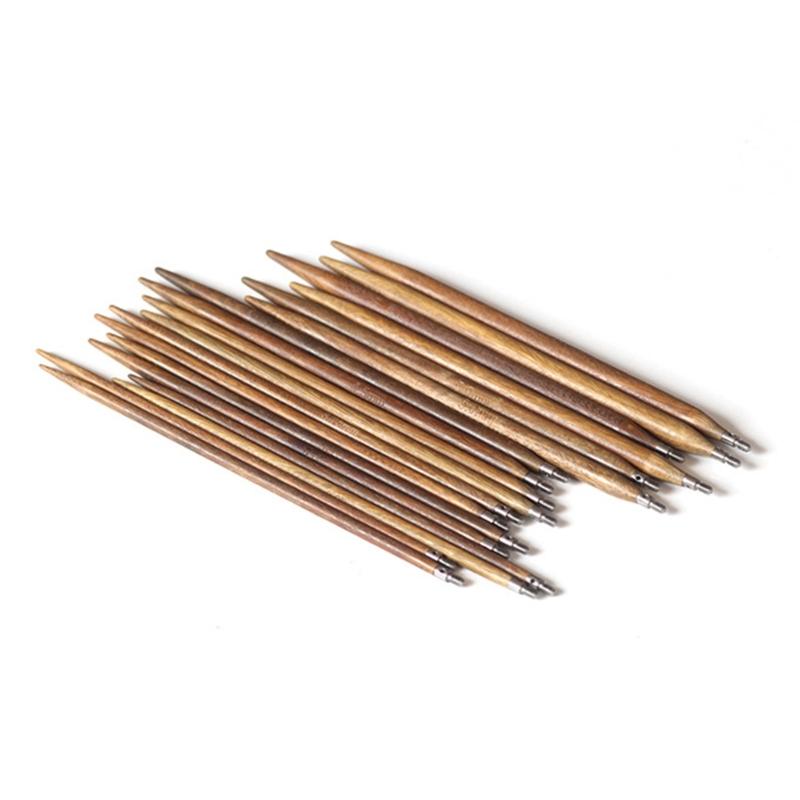 Красочный деревянный набор круговых спиц, съемный, сменные спицы для рукодельных проектов