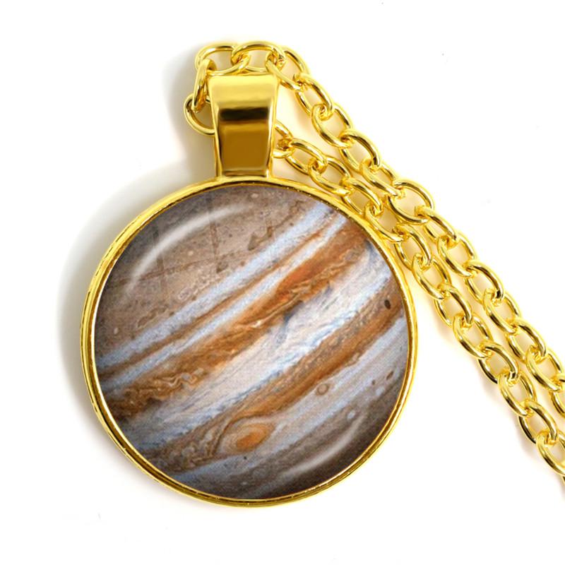 Серебряное ожерелье с подвеской в виде планеты Солнечной системы, ожерелье с подвеской в виде галактической туманности, Вселенские украшения для женщин и мужчин, Подарок на день рождения