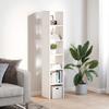 VidaXL Bibliothèques 2 pcs empilable blanc 30x30x80 cm bois ingénierie, étagère, étagère à livres, support de livre, armoire 858804
