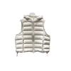 Down vest women's short autumn and winter new white duck down hooded ribs loose outer vest