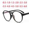 Большие круглые модные очки Ретро оправы Очки Диоптрии -0.5 -1.0 -2.0 -3.0 -4.0 До -6.0